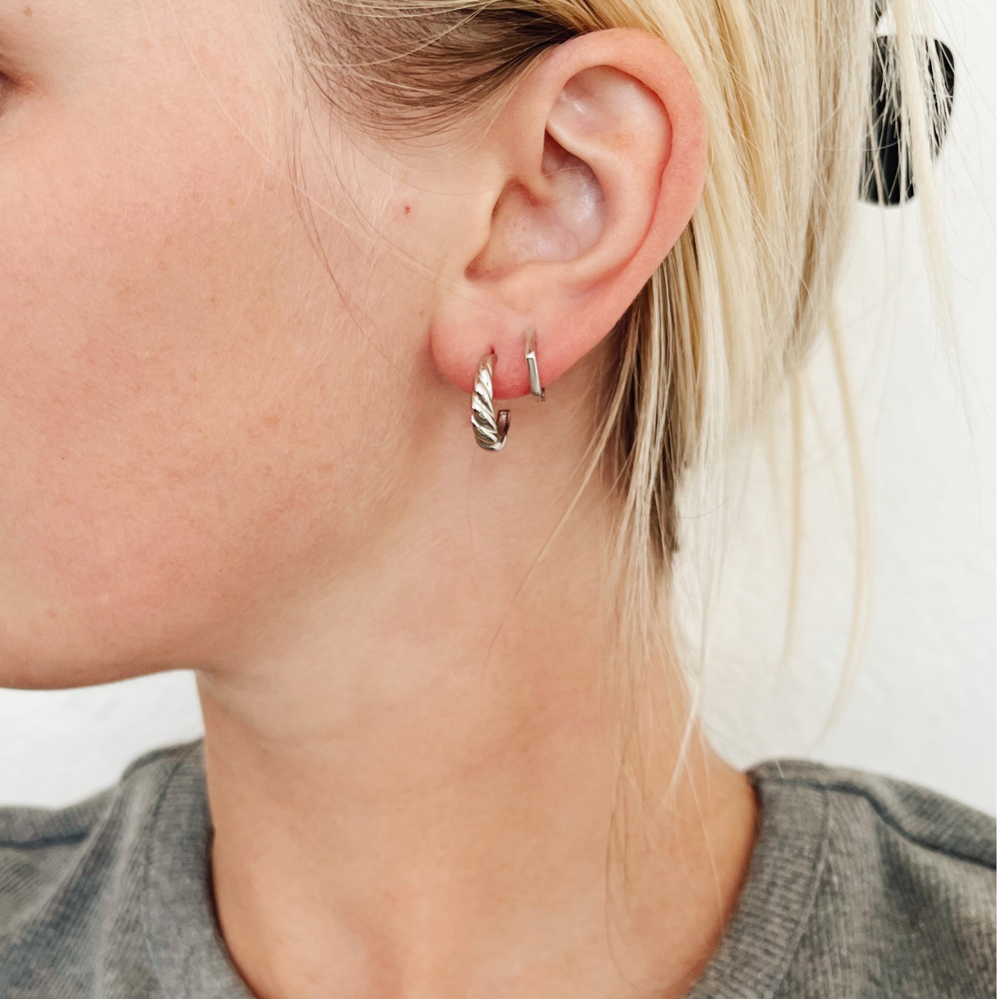 Zoey Hexagon Hoops