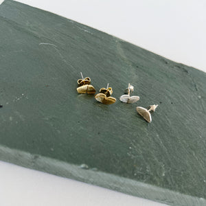 sammi butterfly stud earrings on green rock