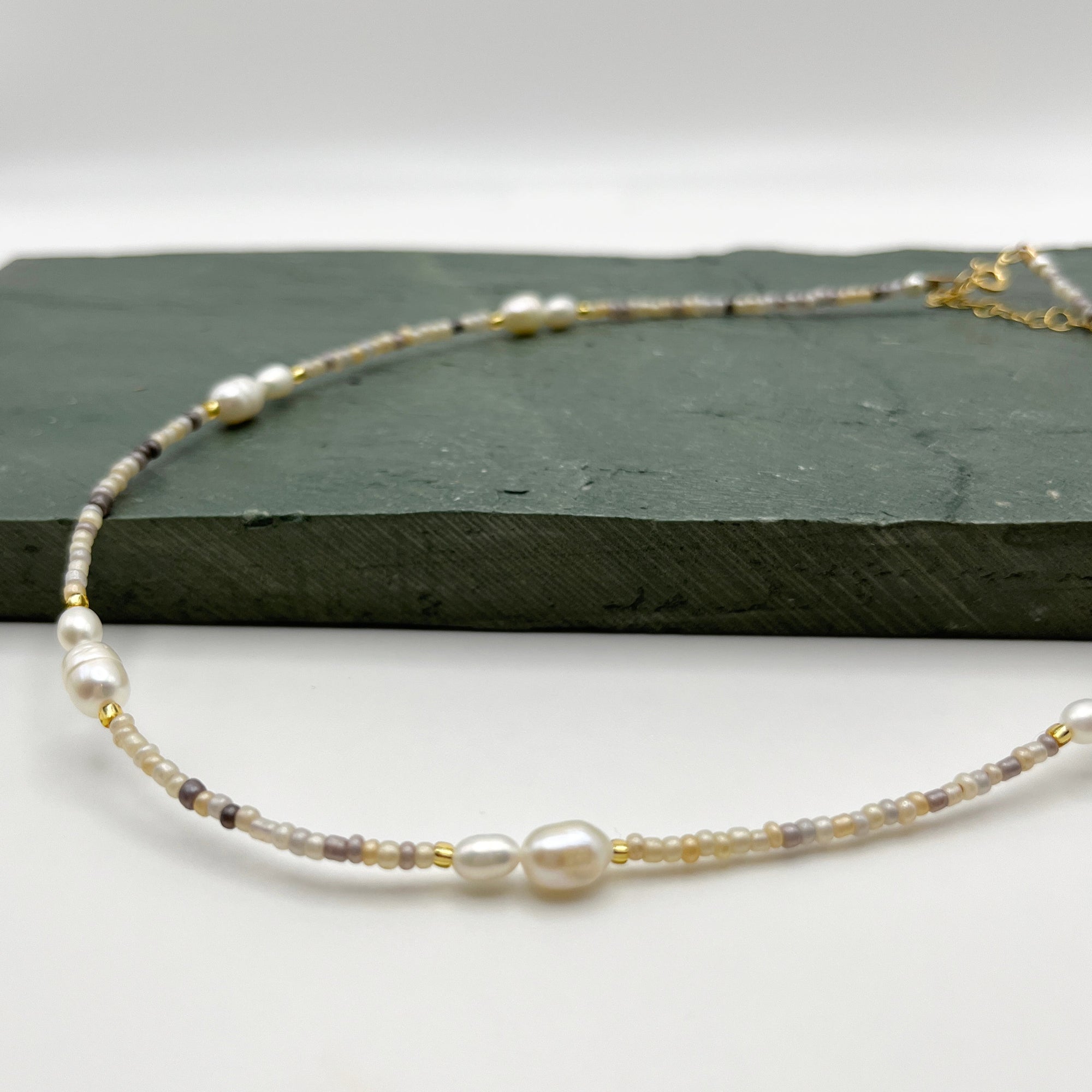 Bree Pearl Beaded Necklace